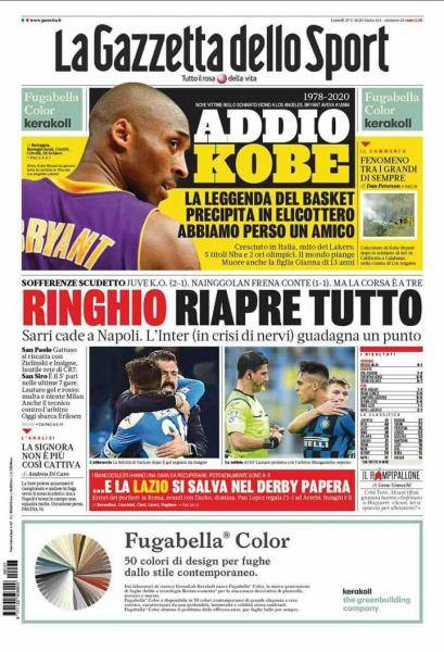 La Gazzetta Dello Sport Ringhio Riapre Tutto Calciomercato