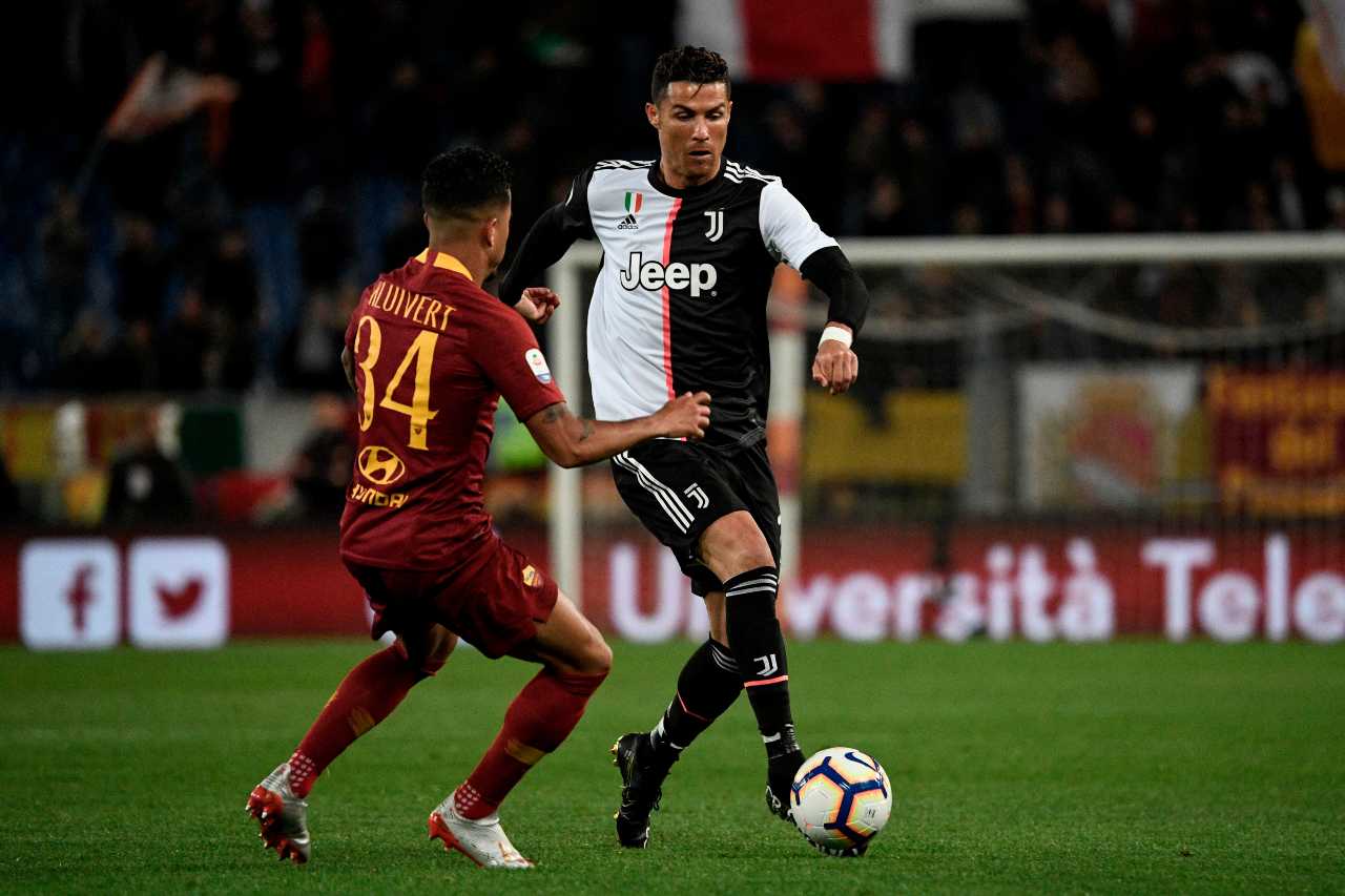 kluivert ronaldo roma juventus