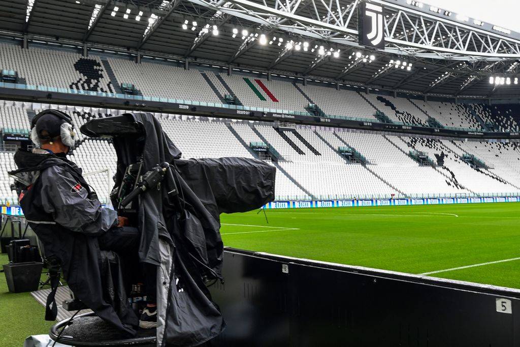 Juventus-Milan, operatore televisivo