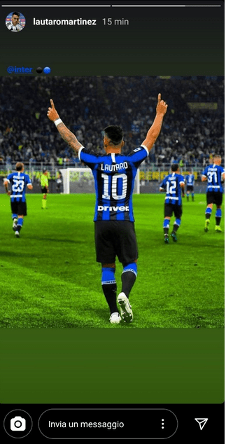 Inter, segnale social da Lautaro Martinez
