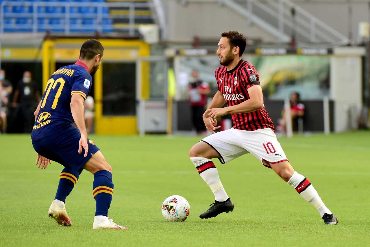 milan roma calhanoglu mkhitaryan pagelle