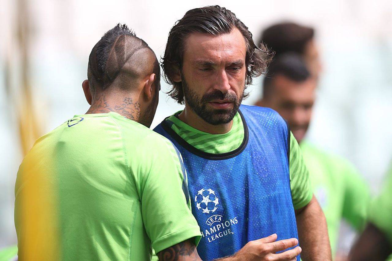 Andrea Pirlo e Arturo Vidal