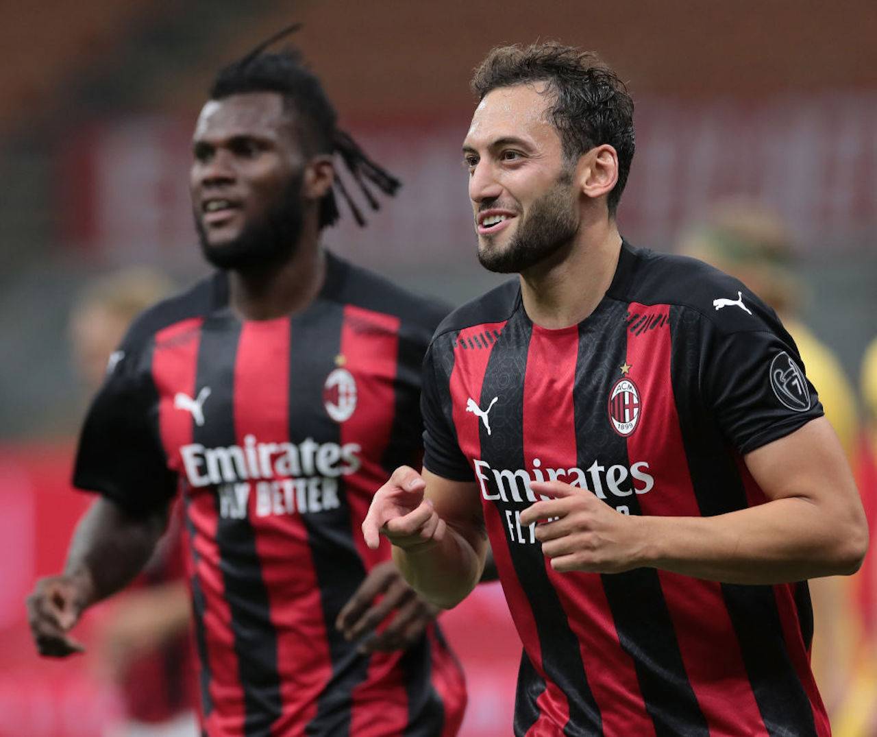 Hakan Calhanoglu pagelle Milan-Bodo