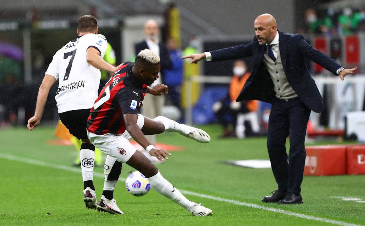 Leao pagelle Milan-Spezia