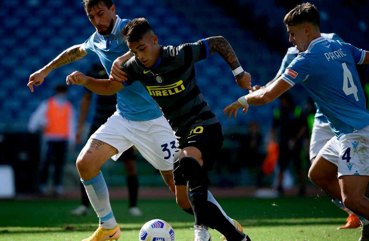 lautaro martinez pagelle lazio inter