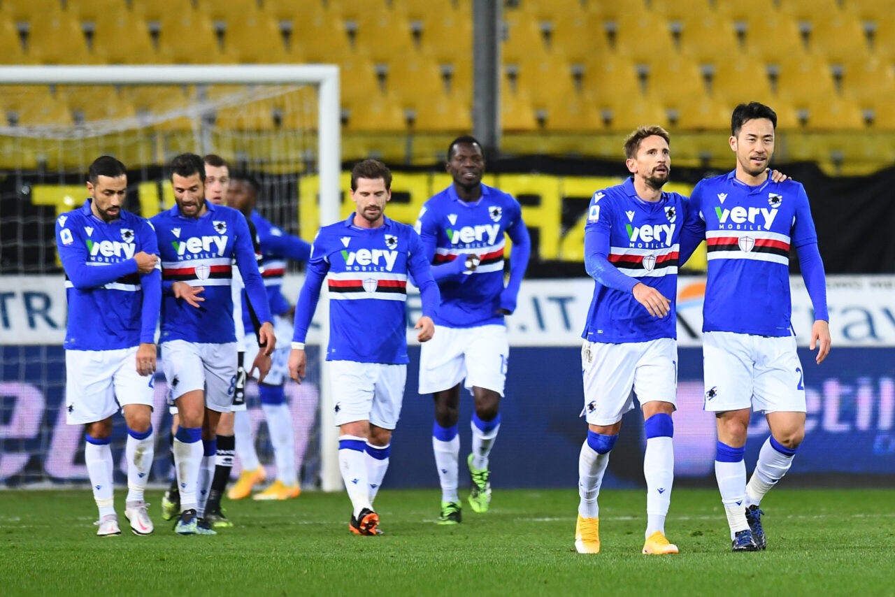 Serie A, Parma-Sampdoria 0-2: Ranieri festeggia con Yoshida e Keita