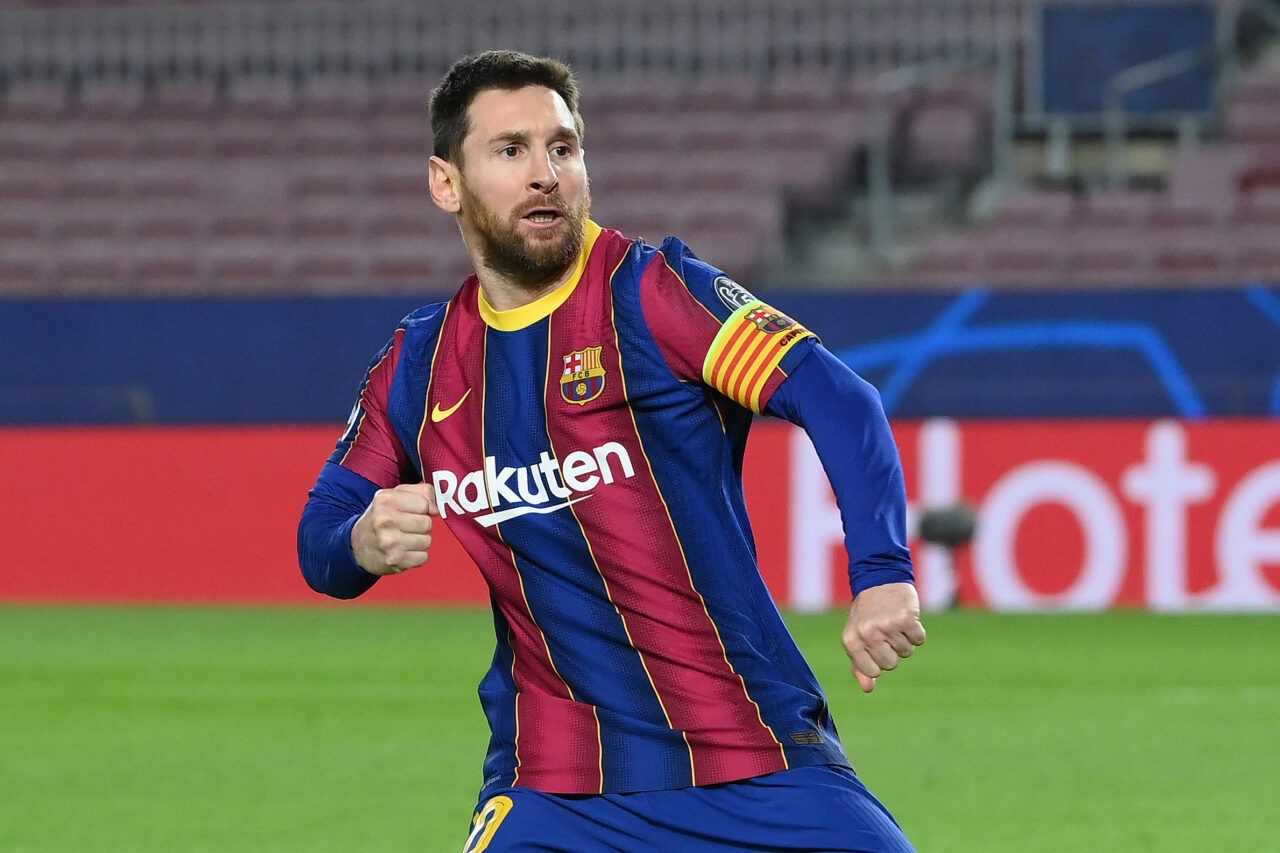 Messi esulta in campo