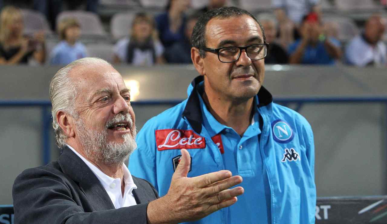 Aurelio De Laurentiis e Sarri1. possibile riavvicinamento