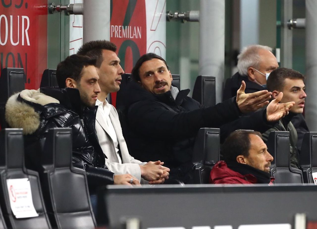 Ibra Calhanoglu infortunati Milan