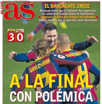 AS, la prima pagina del 4 marzo 2021