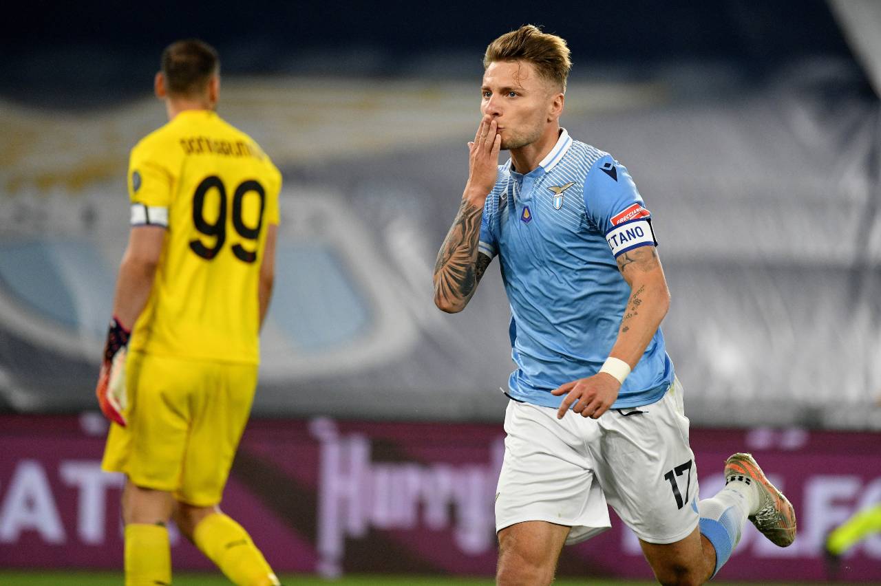 Lazio-Milan, Immobile: "Donnarumma è un fenomeno, parata strepitosa"