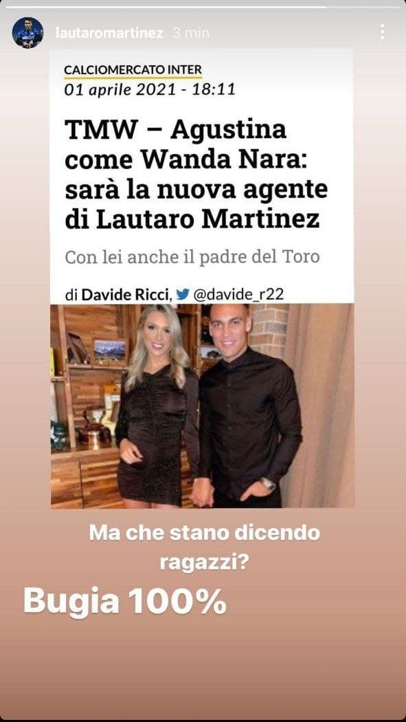 lautaro instagram agenti cambio