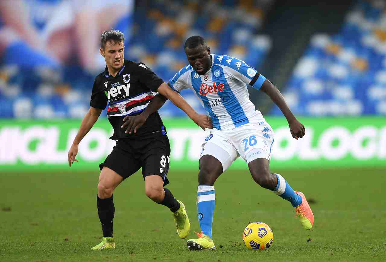 Napoli, stop muscolare per Koulibaly | Stagione finita per il centrale