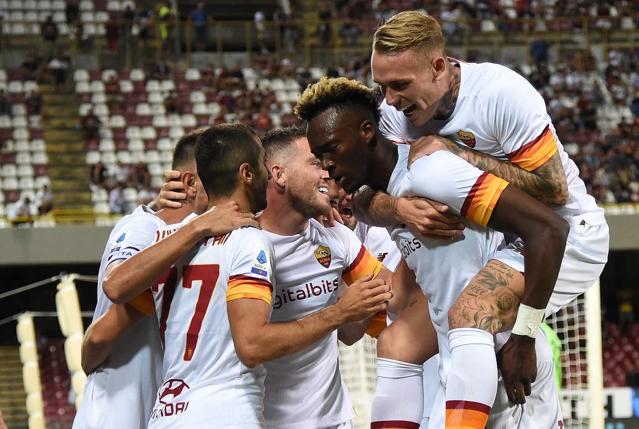 salernitana roma abraham karsdorp pagelle tabellino