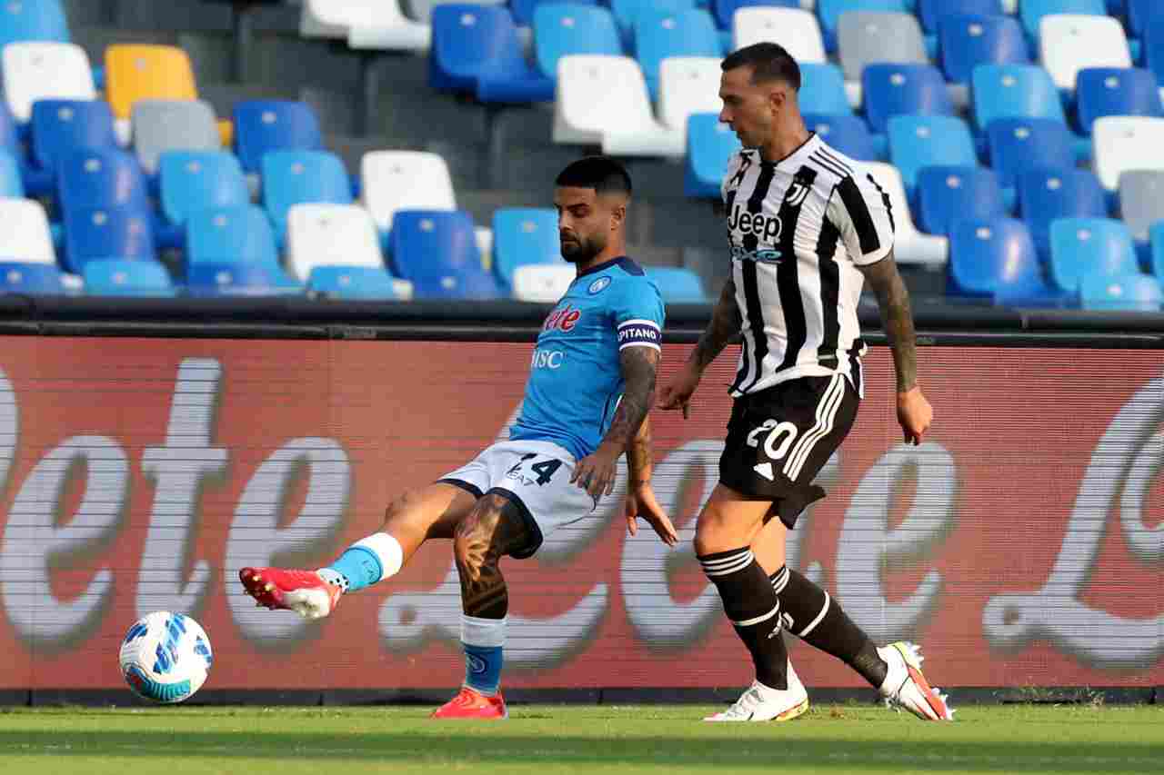 Napoli Juventus Insigne infortunio ufficiale