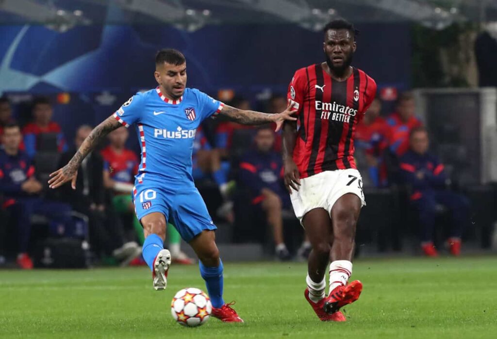 Kessie pagelle Milan-Atletico Madrid