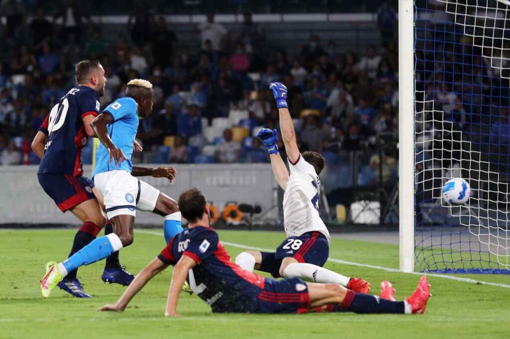 Napoli-Cagliari, gol Osimhen