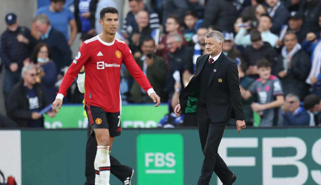 Cristiano Ronaldo e Solskjaer