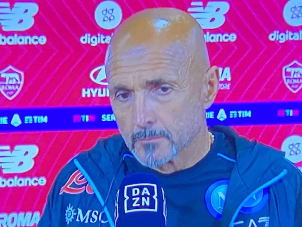 Spalletti nel post Roma-Napoli su DAZN