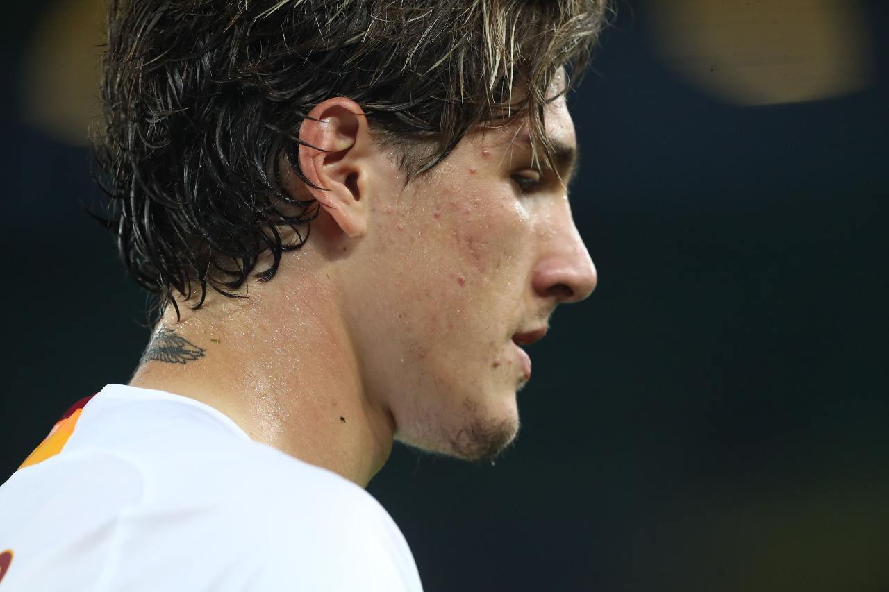 zaniolo roma napoli infortunio allenamento