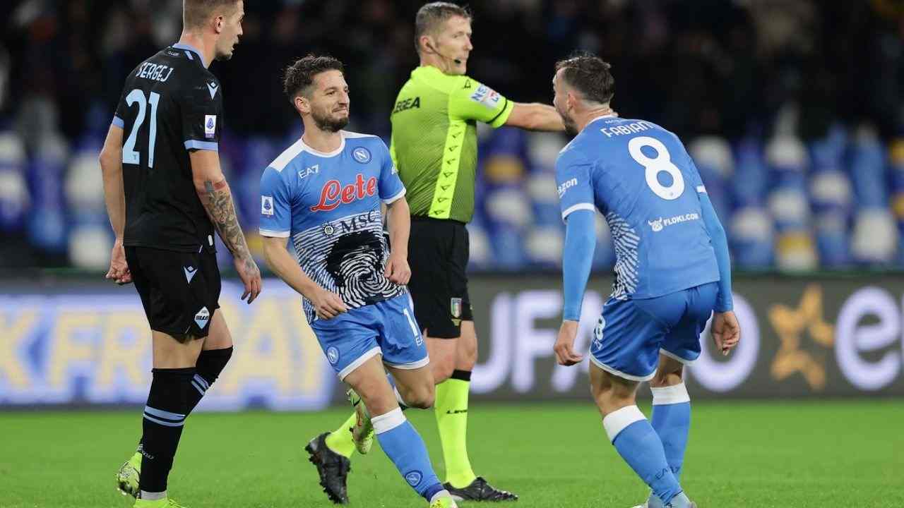 Mertens esulta con Fabian