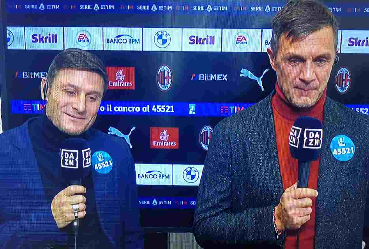 Milan-Inter, Maldini: "Ibra è tesissimo" | La battuta di Zanetti sul Derby