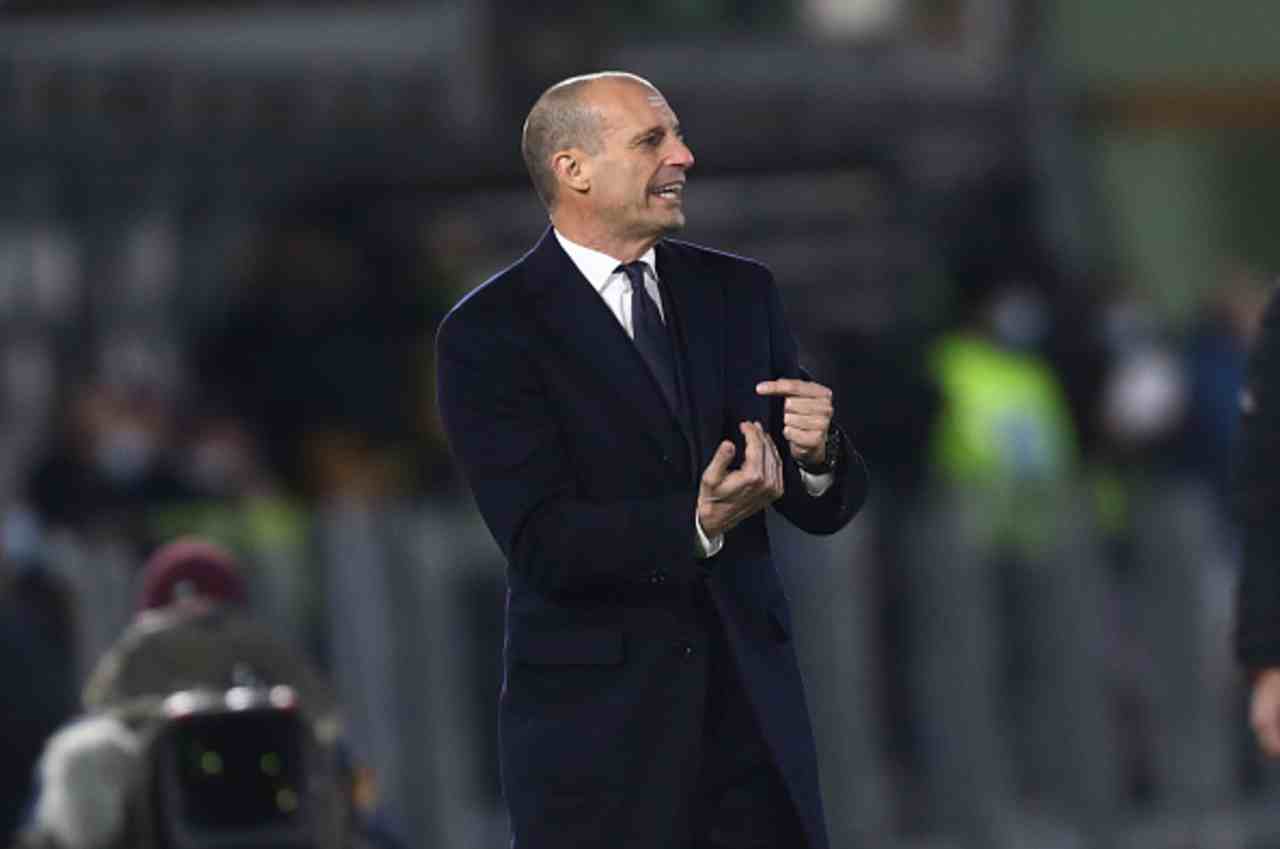 Juventus, Allegri e l'allenamento in preparazione contro il Bologna