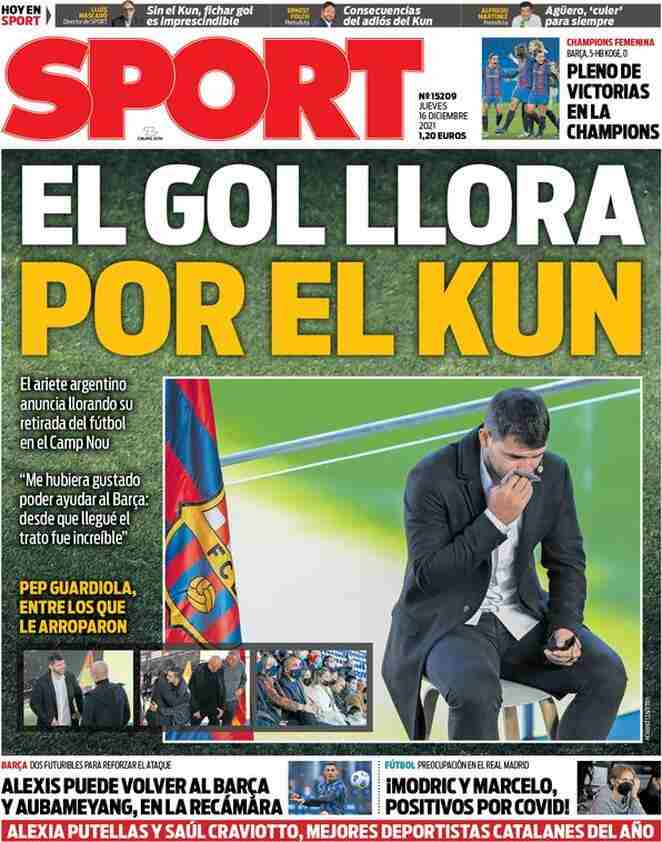 Sport, la prima pagina del 16 dicembre 2021