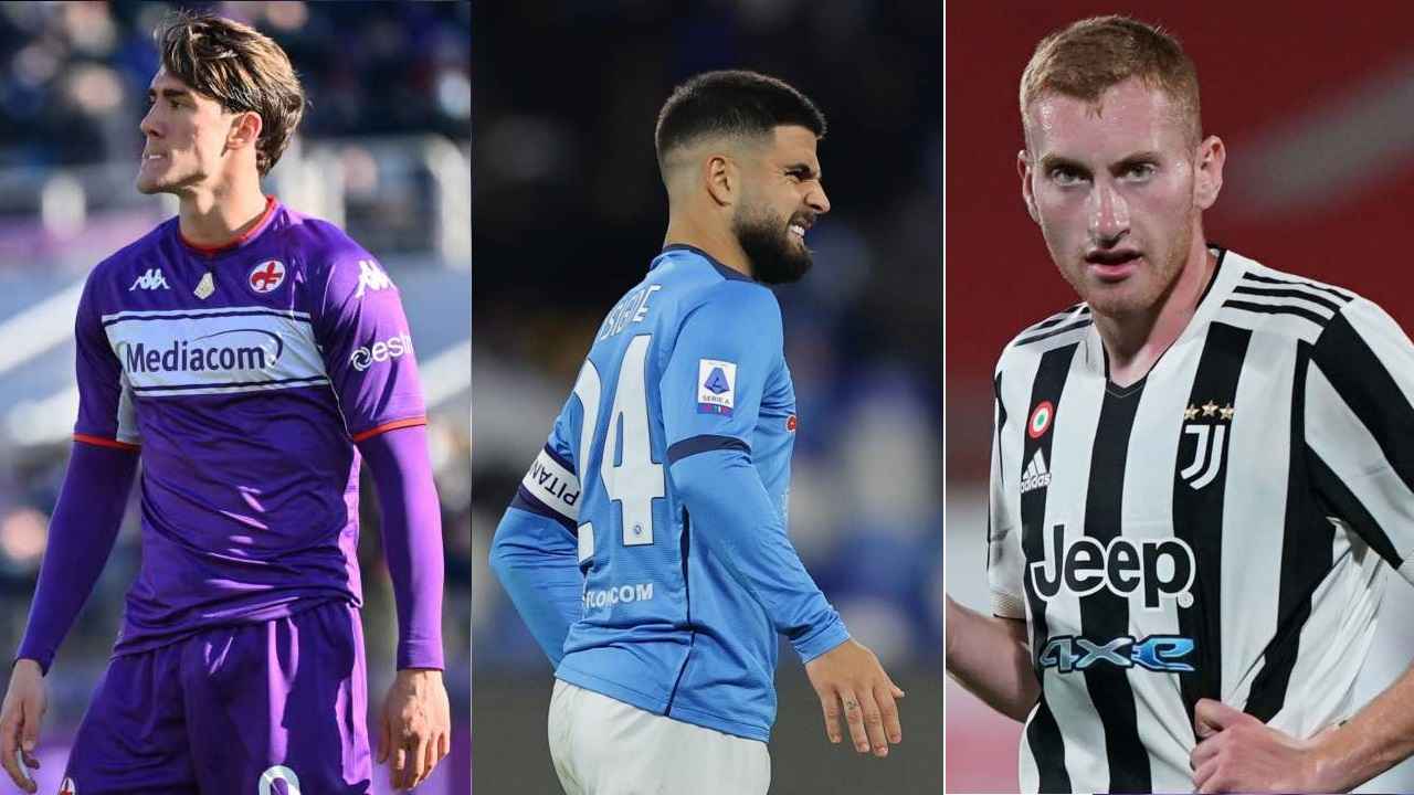 Vlahovic, Insigne, Kulusevski e i giocatori ai saluti: cambi maglia nel 2022