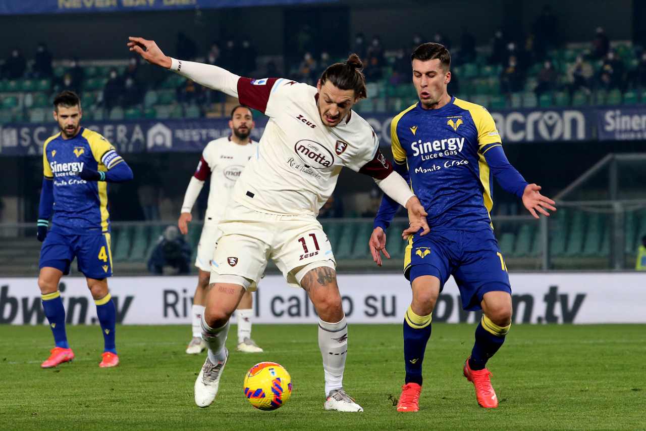 Verona-Salernitana, Djuric in gol