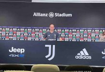 Juventus-Udinese, Allegri: "Bonucci out, ecco quando torna" | Annuncio su Dybala