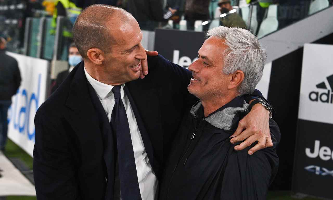 Allegri e Mourinho contro la crisi: ecco chi rischia di più in Roma-Juventus