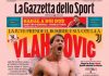 La Gazzetta dello Sport, prima pagina del 26 gennaio 2022