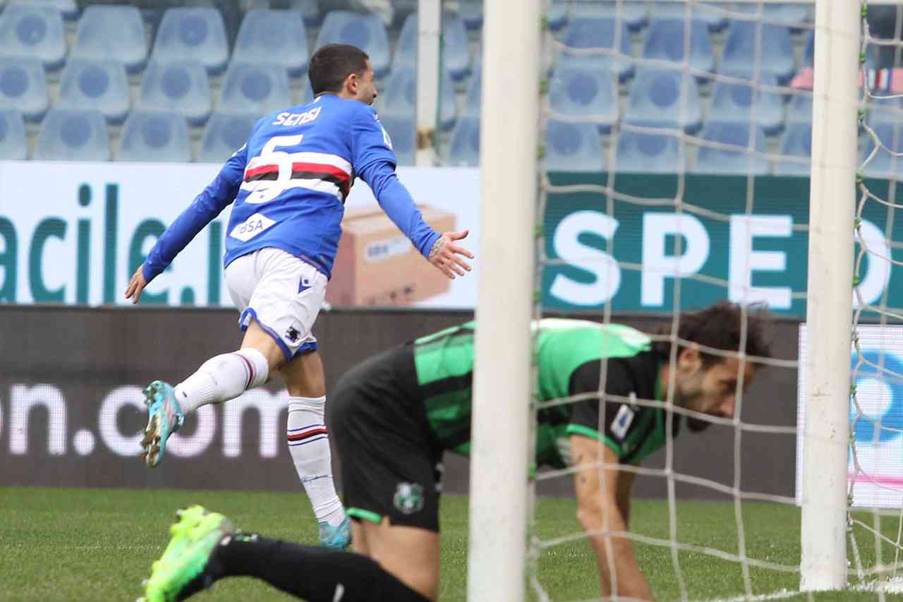 Sampdoria-Sassuolo, Sensi in gol