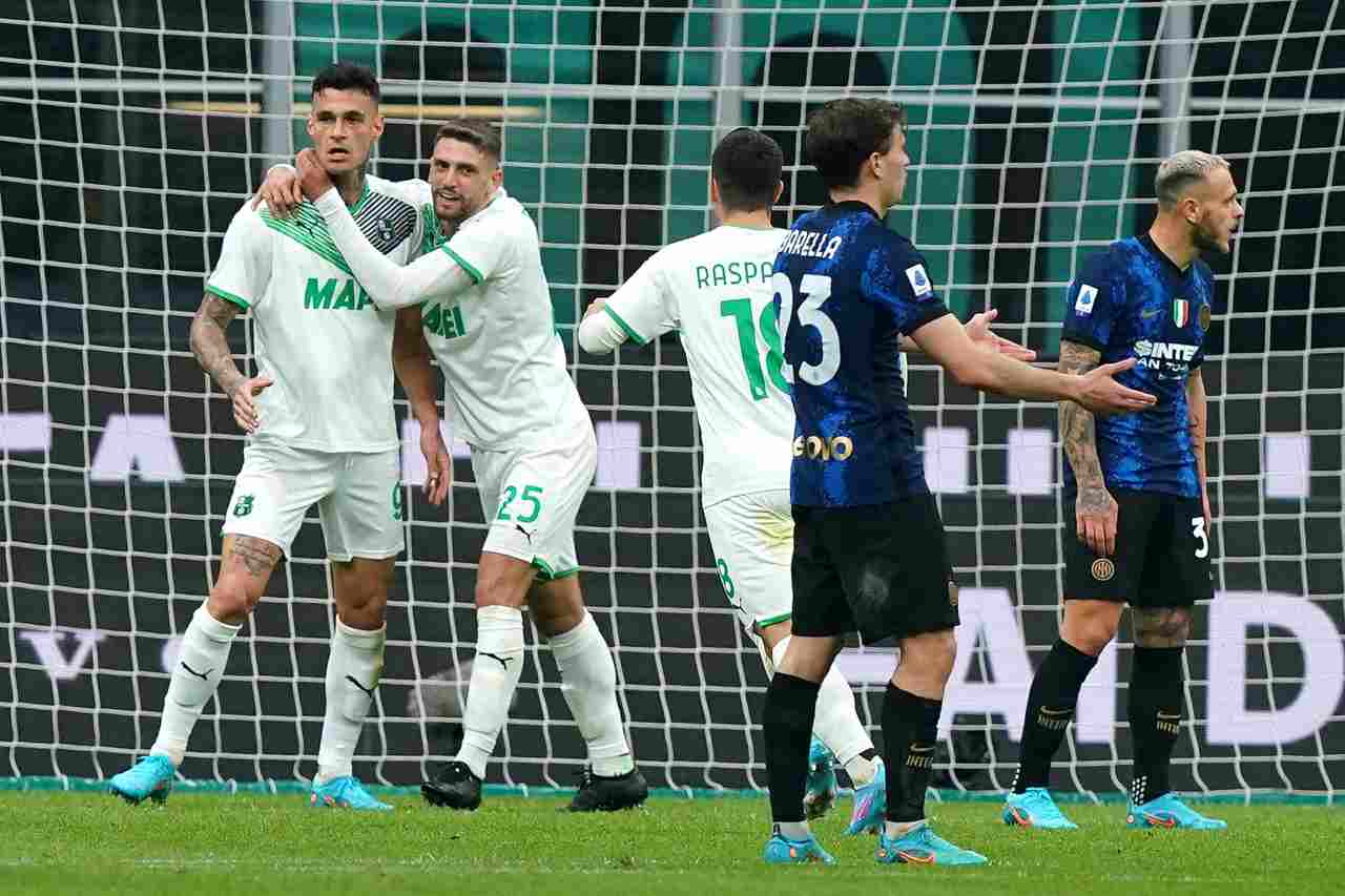 Inter Sassuolo Scamacca Raspadori