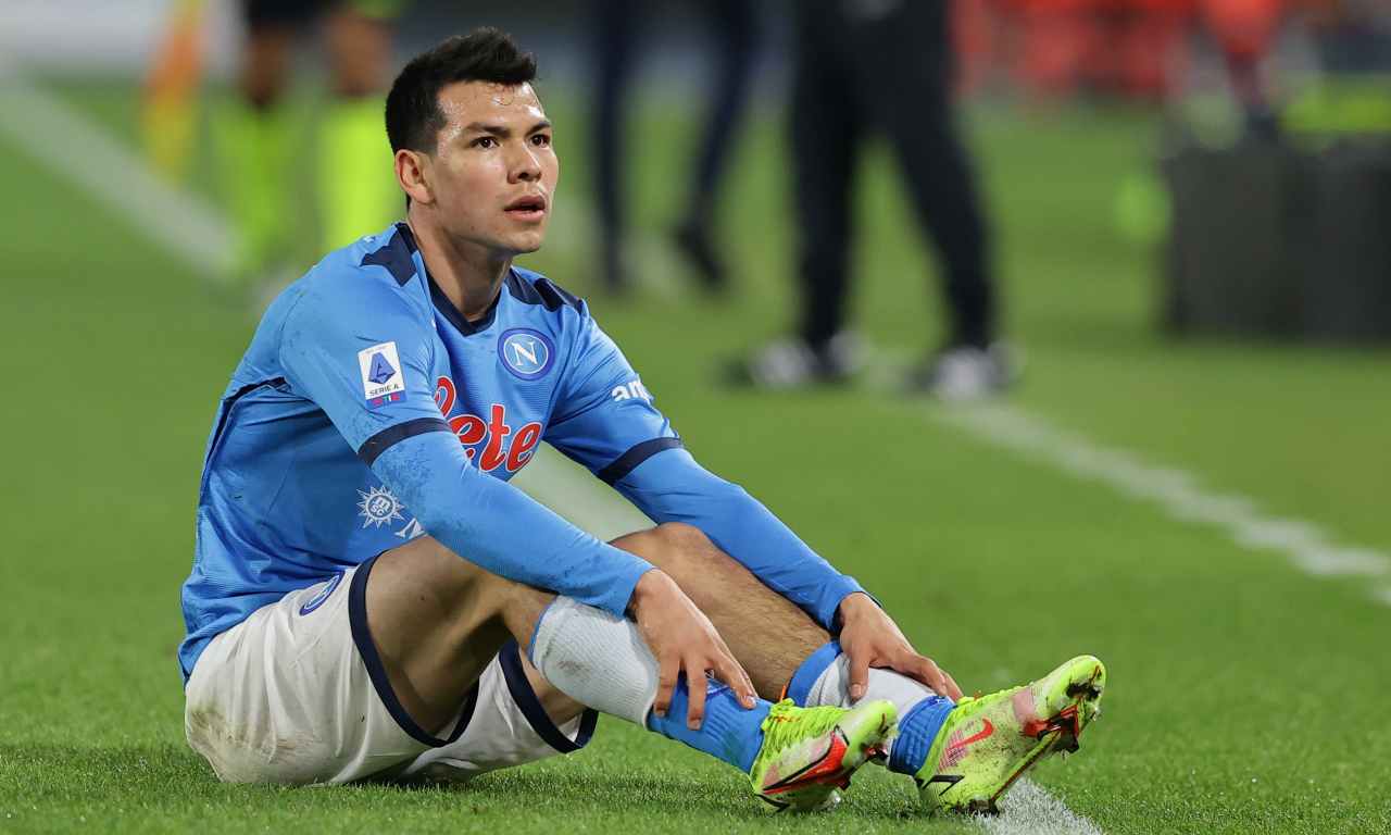 Napoli, infortunio pesante per Lozano | Rischia 2 mesi di stop