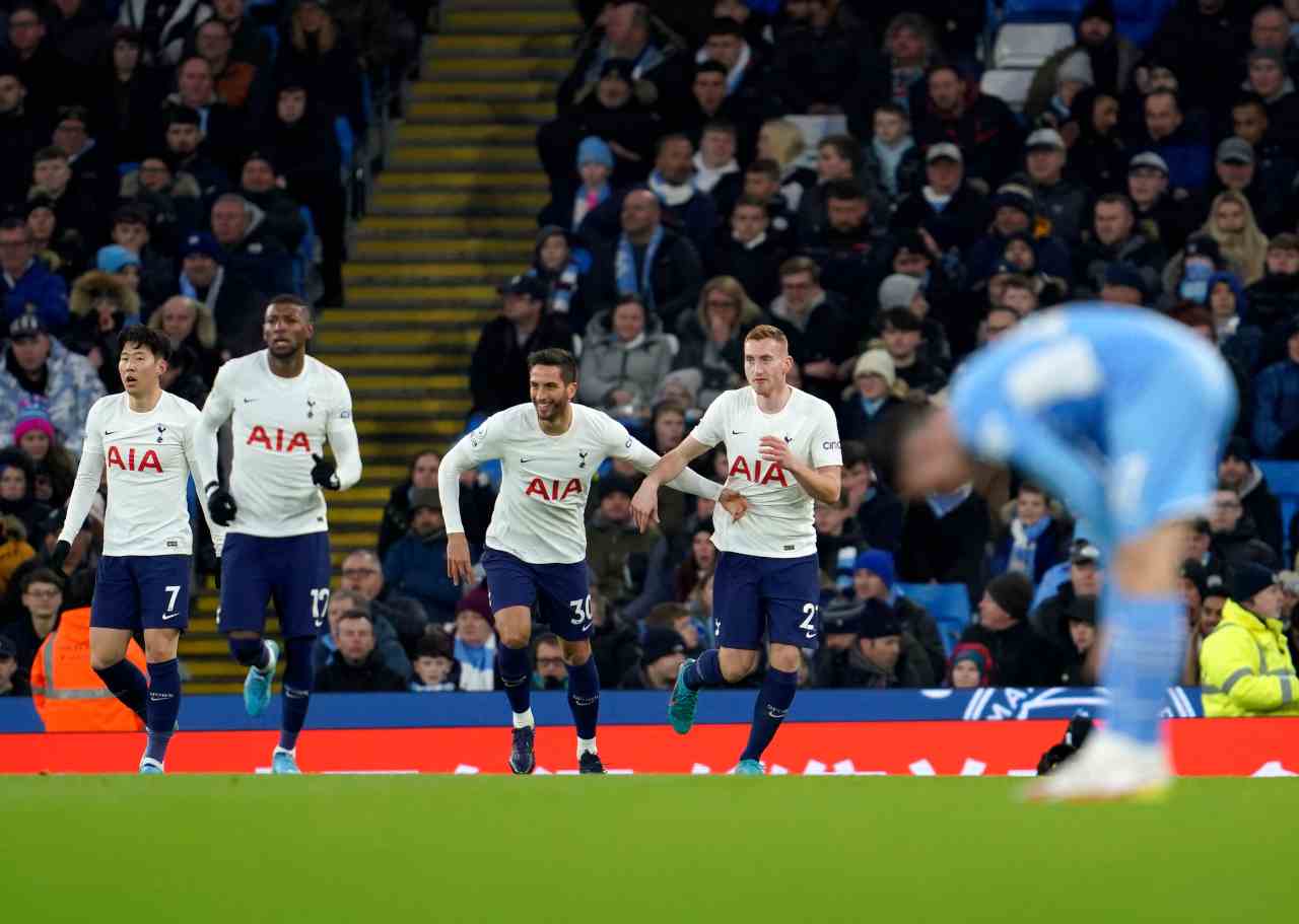 Manchester City Tottenham Conte Kulusevski Kane Guardiola