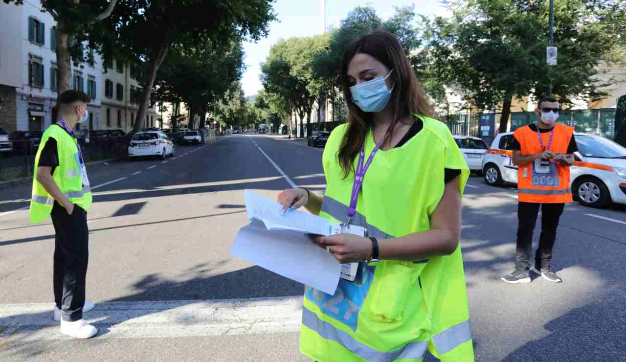 Mascherine all'aperto