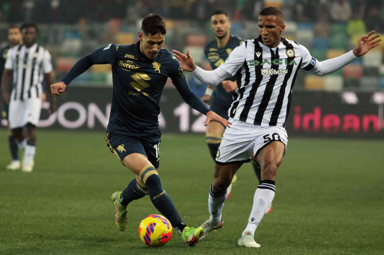 Udinese Torino, la diretta