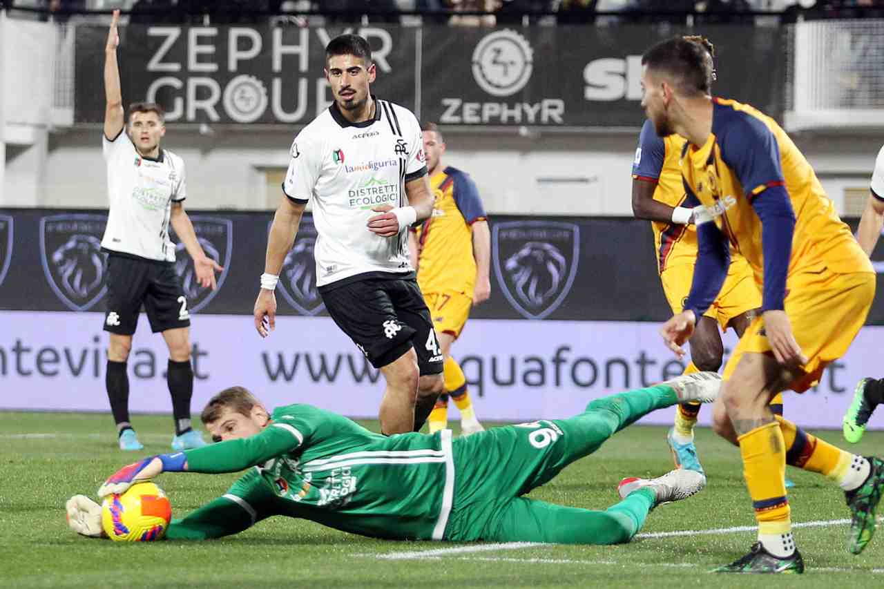 provedel spezia roma pagelle tabellino