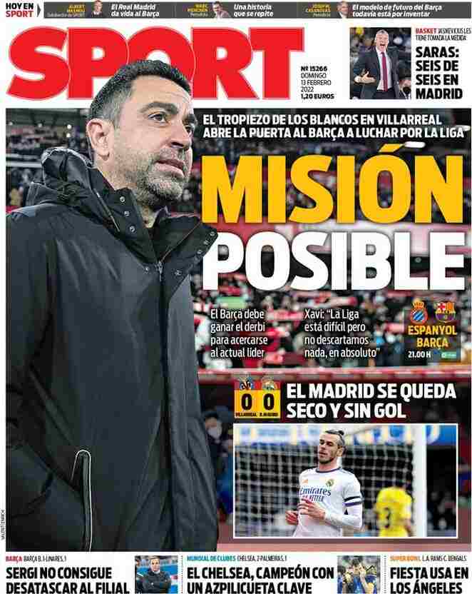 Sport, la prima pagina di oggi 13 febbraio 2022