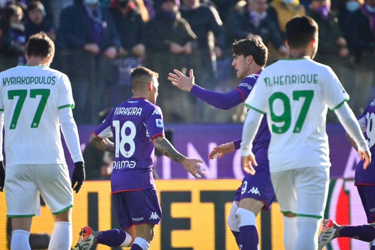 torreira vlahovic fiorentina arsenal juventus