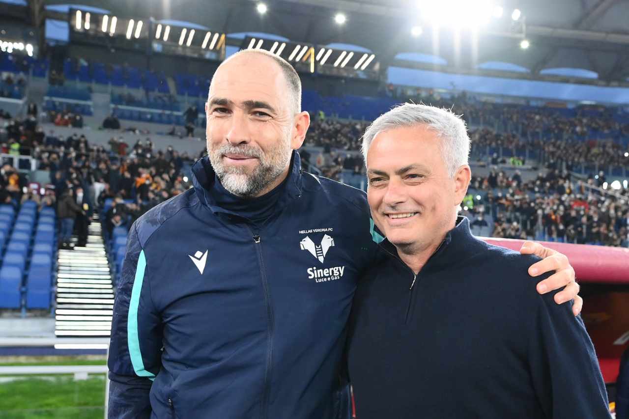 tudor mourinho roma verona conferenza