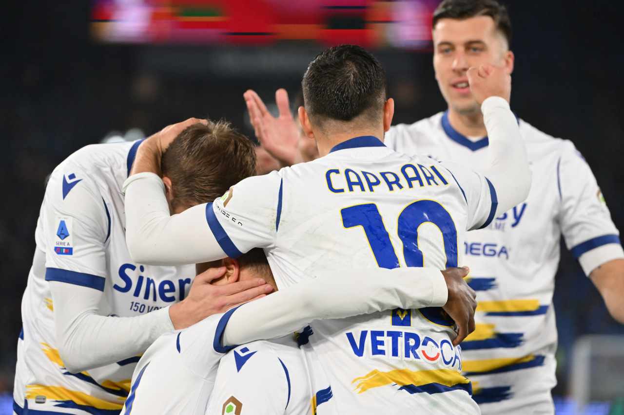 verona roma caprari pagelle tabellino