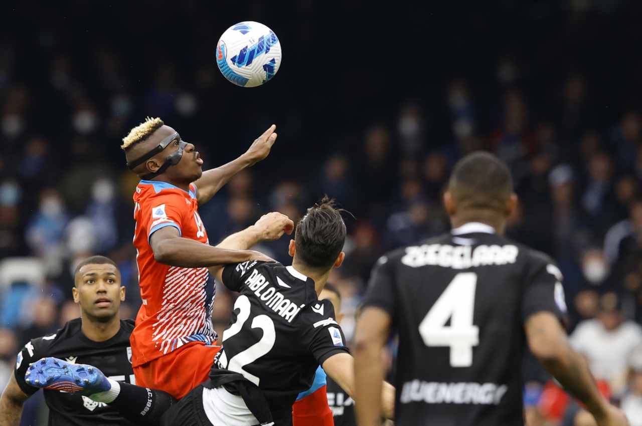 Serie A, Napoli-Udinese 2-1: doppietta Osimhen e primato momentaneo