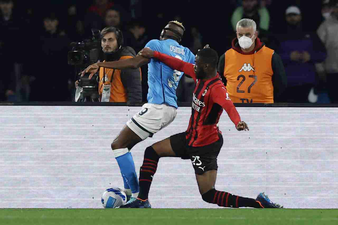 tomori osimhen napoli milan rigore calenda