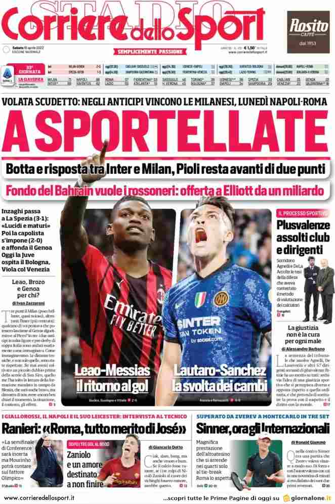Corriere dello Sport | A Sportellate