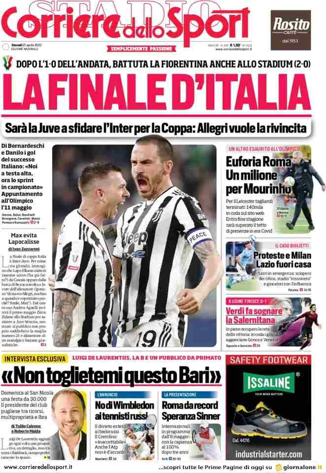 Corriere dello Sport | La Finale d'Italia