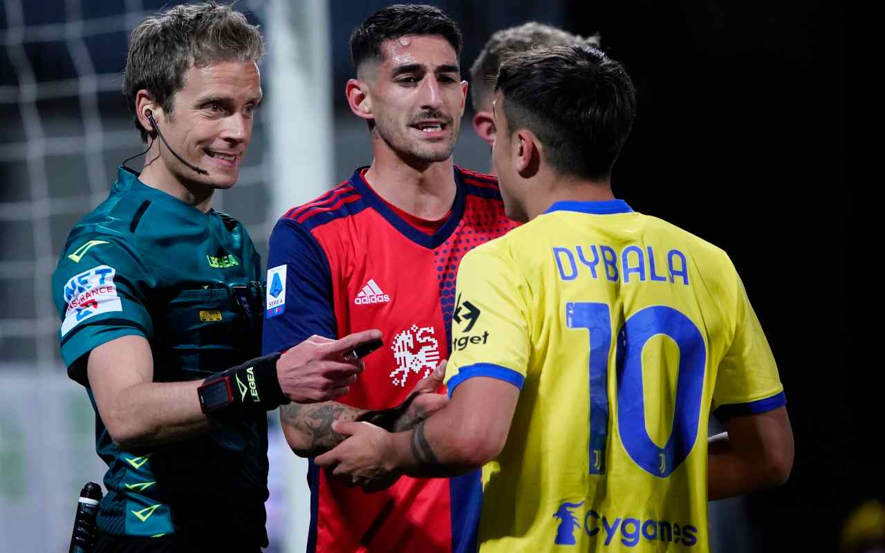 Dybala sotto attacco in Cagliari-Juve: "Gioca già per l'Inter"