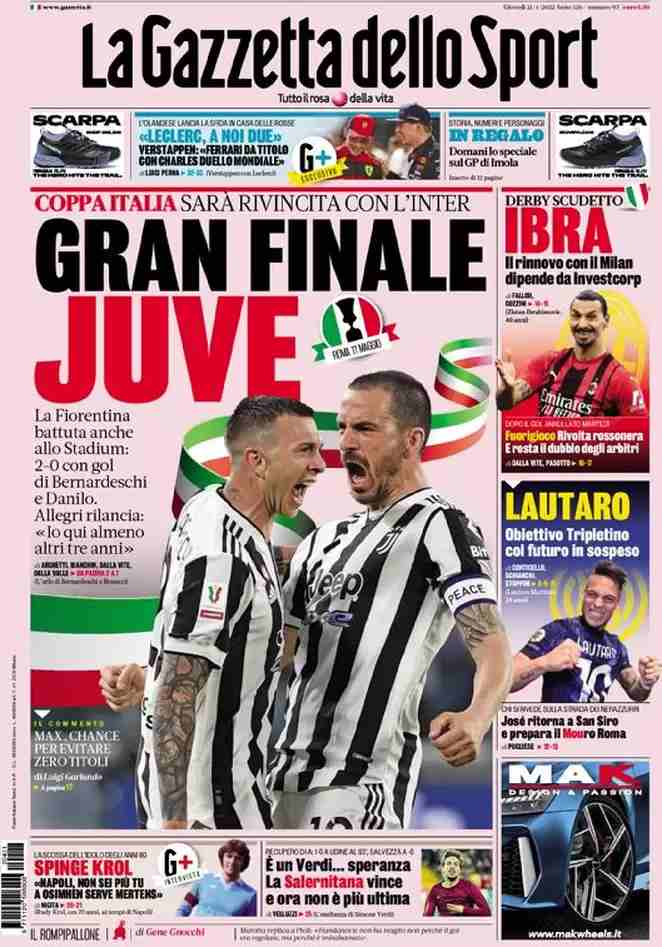 La Gazzetta dello Sport | Gran Finale Juve